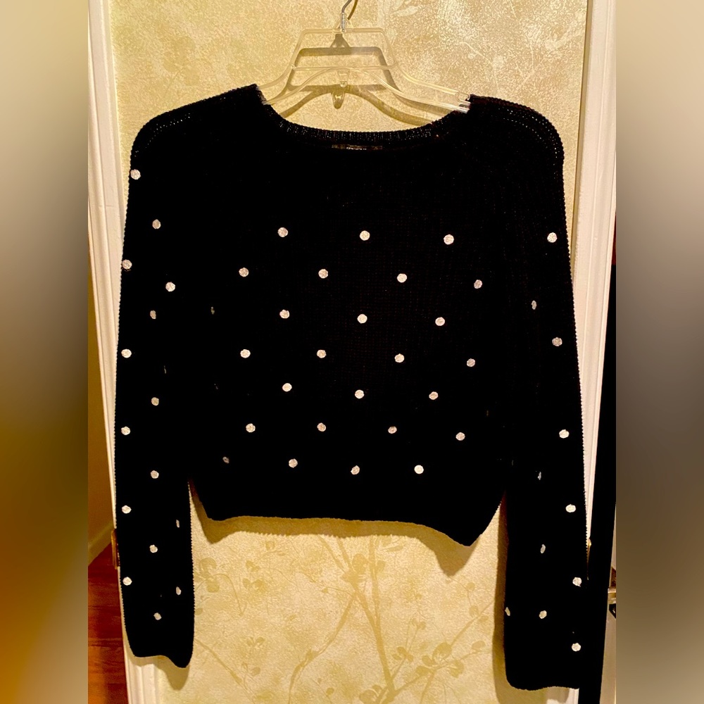 100% cotton cropped sweater